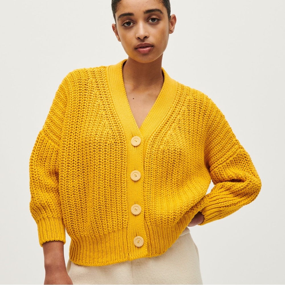Babaa Cardigan Sweater n18 - Alphonso Mango